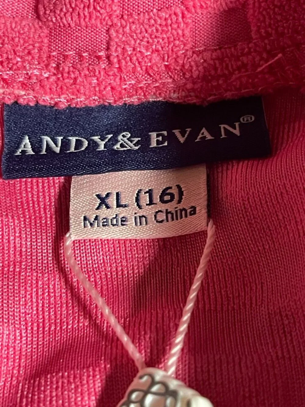 Andy & Evan Kids Terry Button Up Set Pink Available in Girls M L XL